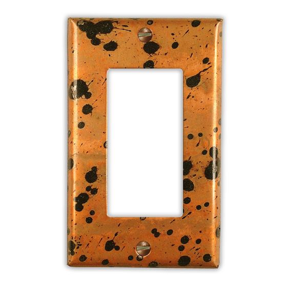 Sunburst 1 Rocker/GFI Copper Switch Plate
