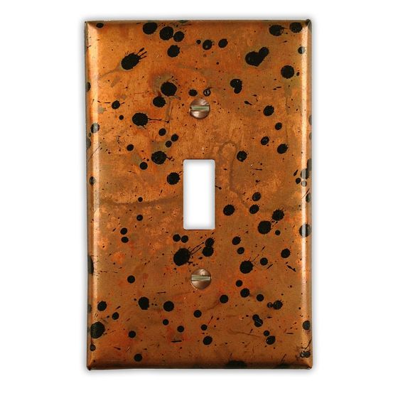 Sunburst 1 Toggle Copper Switch Plate