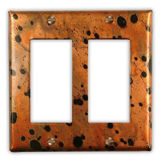 Sunburst 2 Rocker/GFI Copper Switch Plate