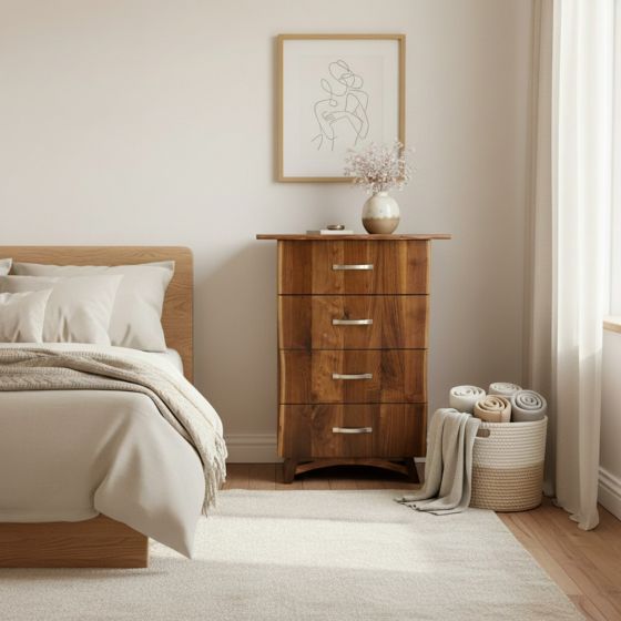 SUNSET BAY 4 DRAWER RUSTIC WALNUT CHEST