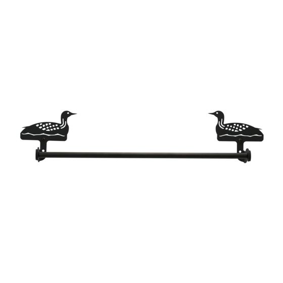 Wrought Iron Loon Towel Bar