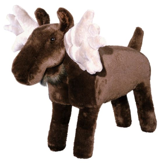Plush Morris Moose Footstool