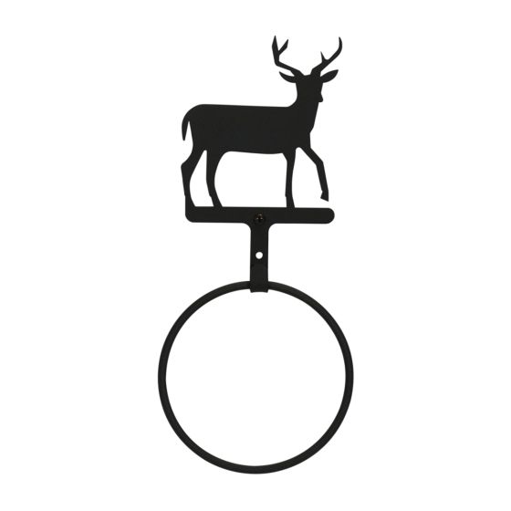 Wrought Iron Deer Towel Ring
