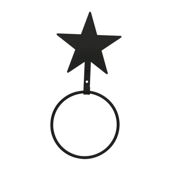 Wrought Iron Star Towel Ring