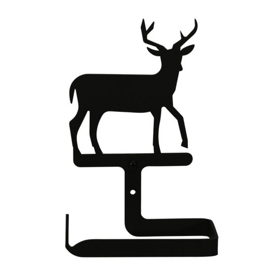 Wrought Iron Deer Traditional Tissue Holder