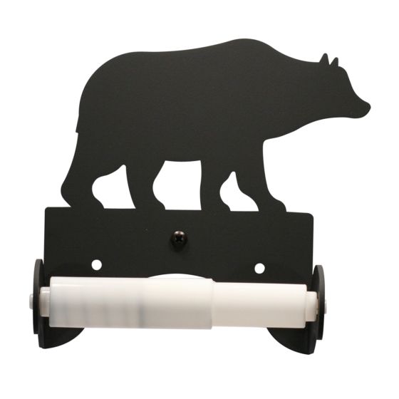 Wrought Iron Bear Roller Style Tissue Holder