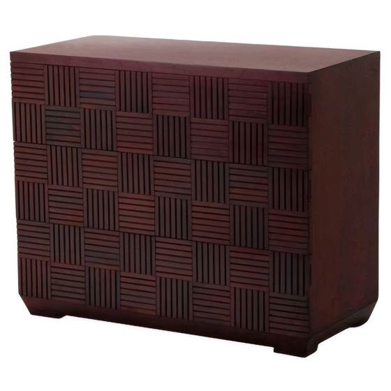 Urban Rustic Mahogany Three Drawer Chest