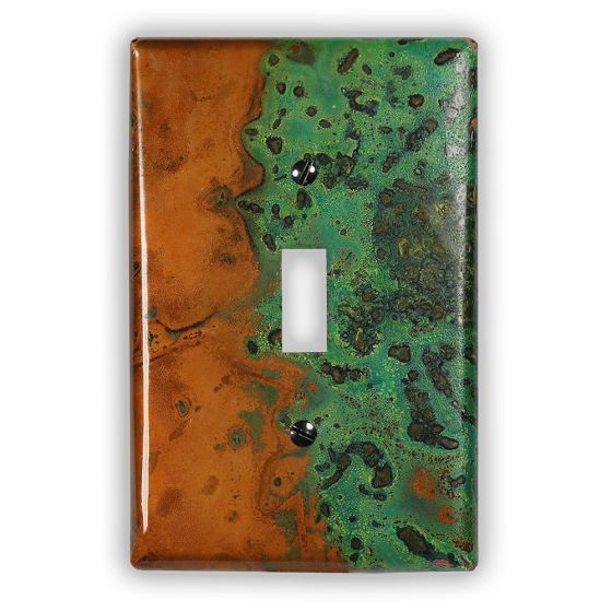 Verde 1 Toggle Copper Switch Plate