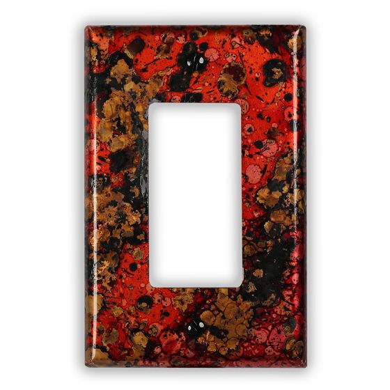 Wildfire 1 Rocker/GFI Copper Switch Plate