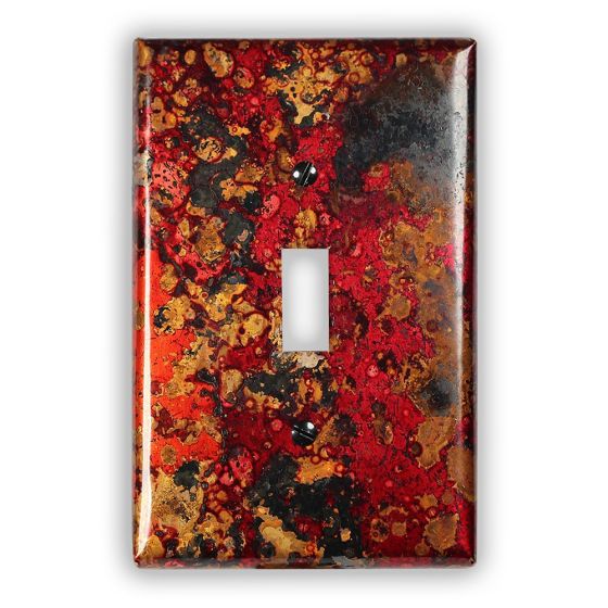 Wildfire 1 Toggle Copper Switch Plate