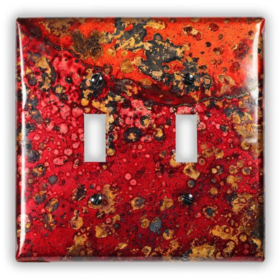 Wildfire 2 Toggle Copper Switch Plate