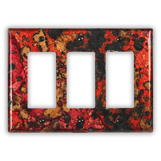 Wildfire 3 Rocker/GFI Copper Switch Plate