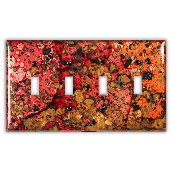 Wildfire 4 Toggle Copper Switch Plate
