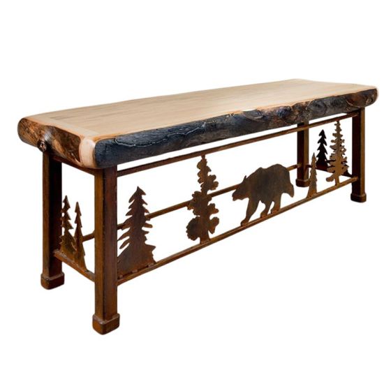 Calera Aspen Metal Insert Dining Bench