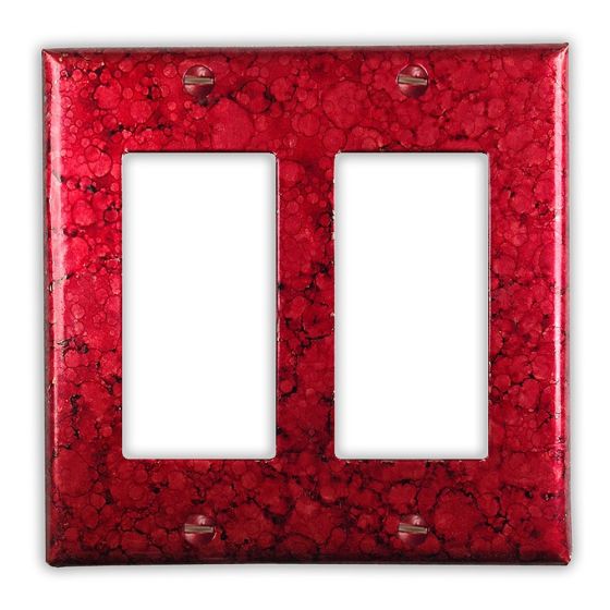 Wine Red 2 Rocker/GFI Copper Switch Plate