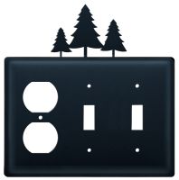 Wrought Iron Pine Triple Outlet/Switch/Switch Cover