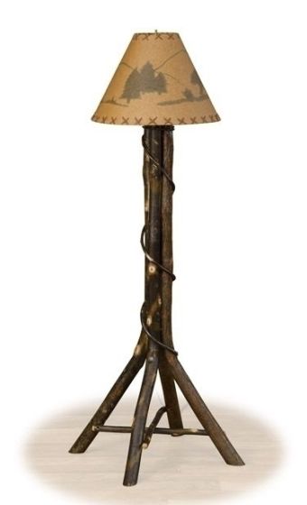 Log Floor Lamp