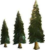 Pine Tree Rustic Wood Art