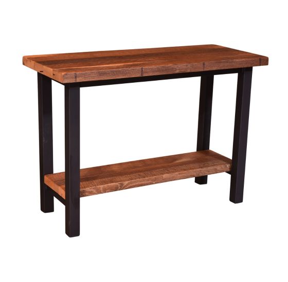 Imperial Urban Reclaimed Barn Wood Sofa Table - Clear Finish
