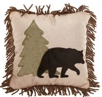 Pine Bear Accent Pillow