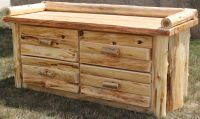 Cedar Lake Logger Deacon's Bench--Clear finish