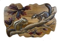 Chipmunk Buddies Wood Wall Art