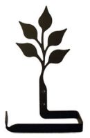 Wrought Iron Leaf Roller Style Tissue Holder
