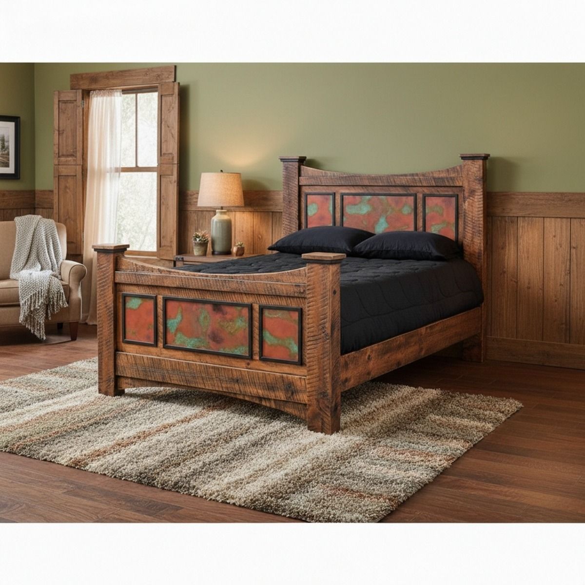 COPPER MESA TRIPLE PANEL BED