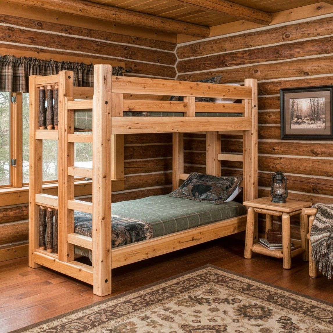 SAWMILL HICKORY ROUGH SAWN TIMBER BUNK BED