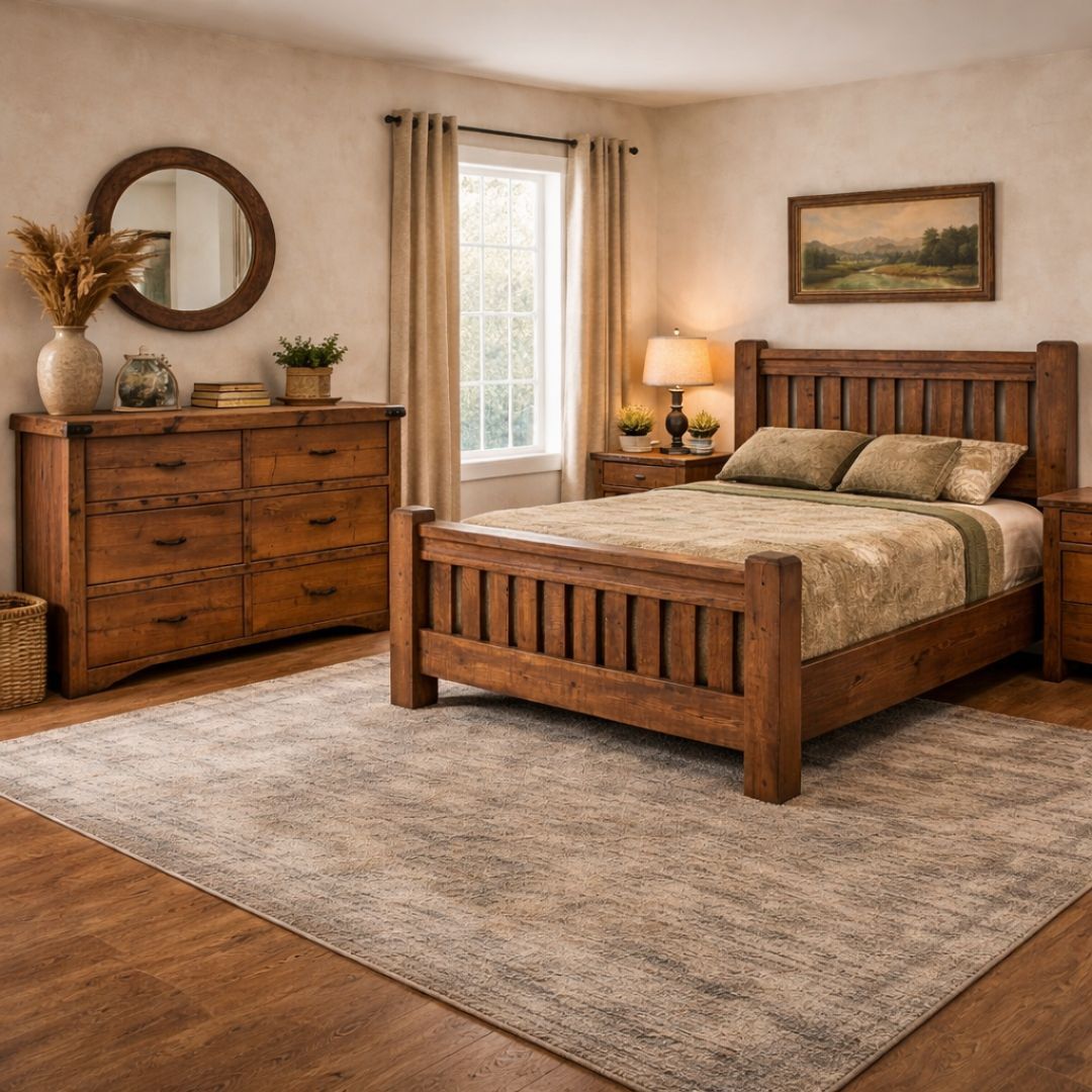 SAWMILL 6 DRAWER BARNWOOD DRESSER