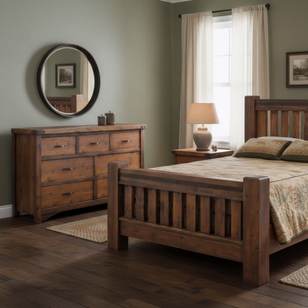 SAWMILL ROUGH SAWN 7 DRAWER DRESSER