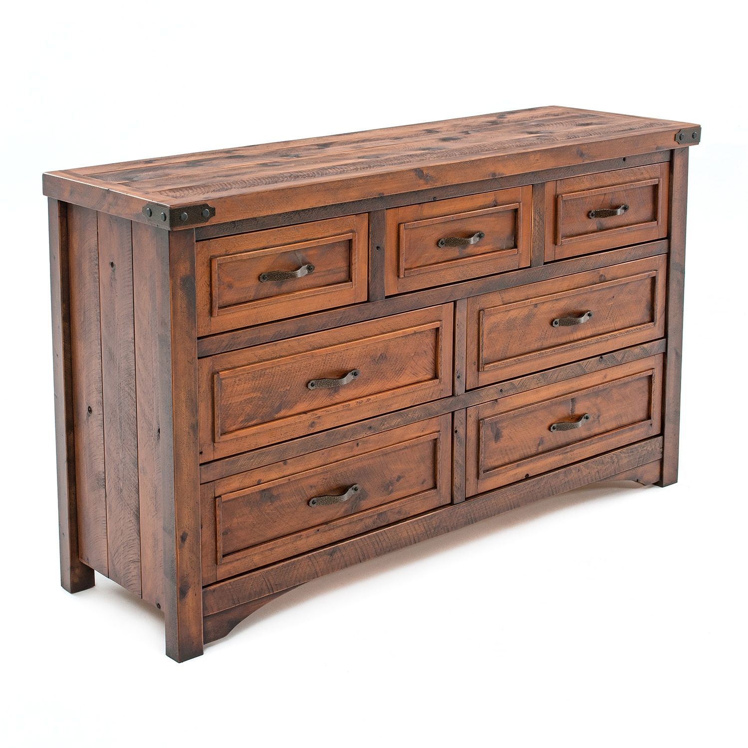 TIMBER HAVEN 7 DRAWER BARNWOOD DRESSER