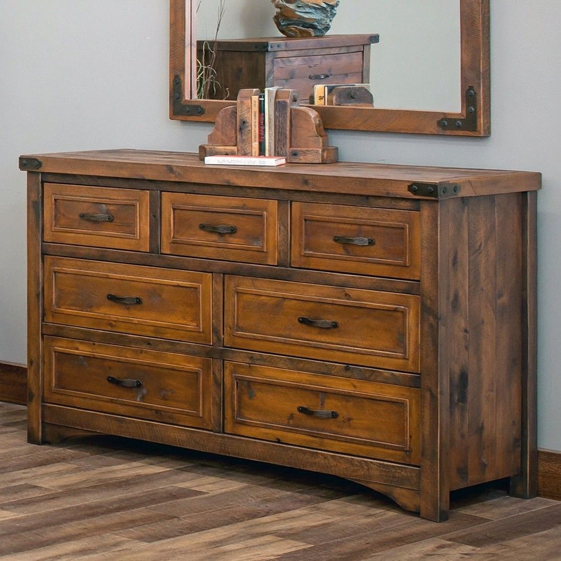 TIMBER HAVEN 7 DRAWER BARNWOOD DRESSER