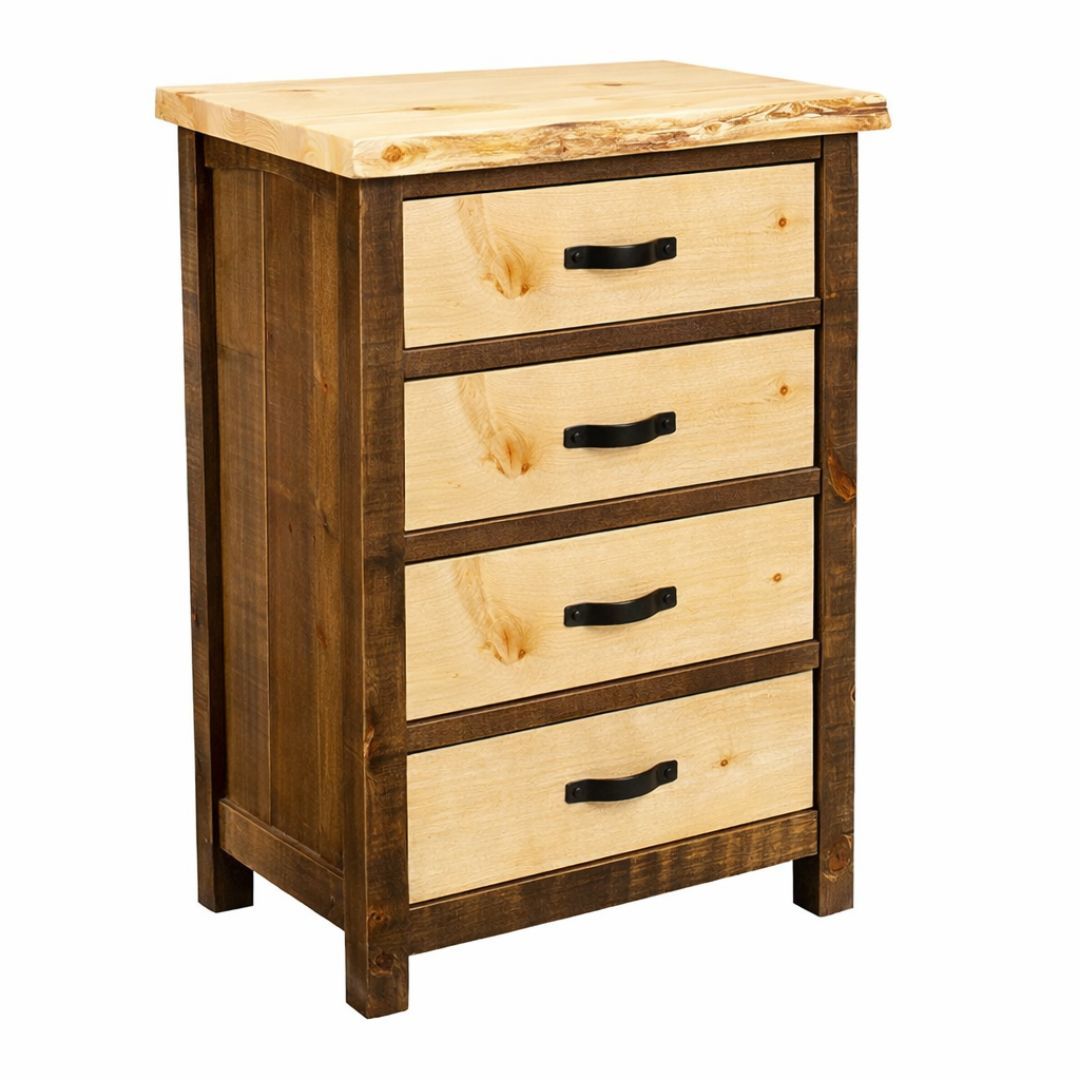 CANTERBURY PINES RUSTIC 4 DRAWER CHEST