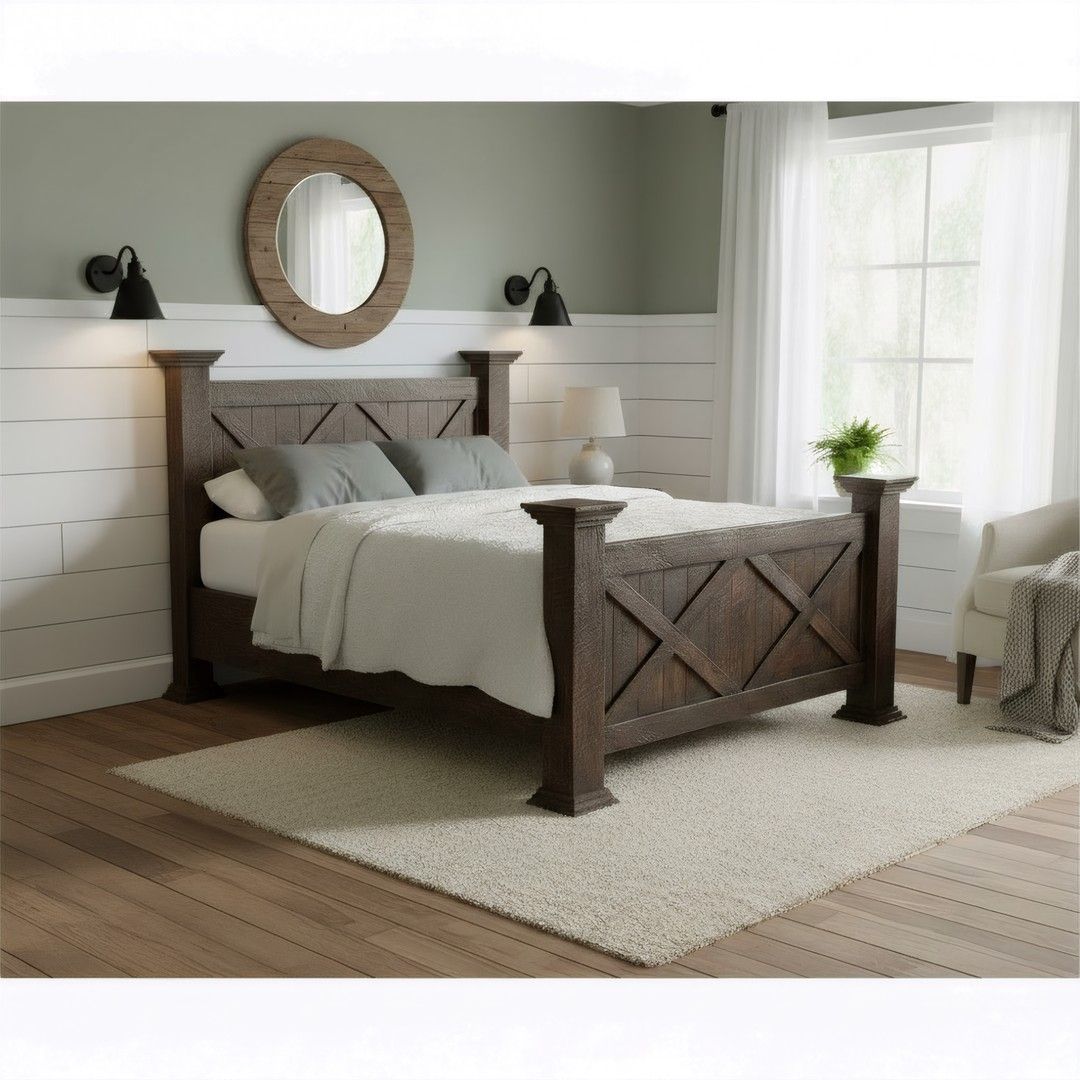 RUSTIC BARN DOOR BED