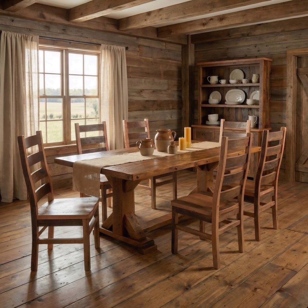 Windy Stables Trestle Dining Table - Thumbnail 2