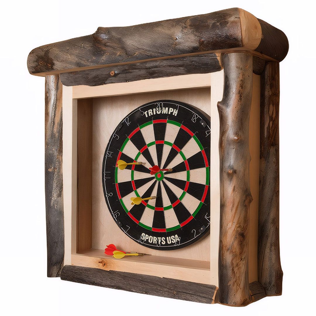 Rustic Aspen Log Darboard Cabinet