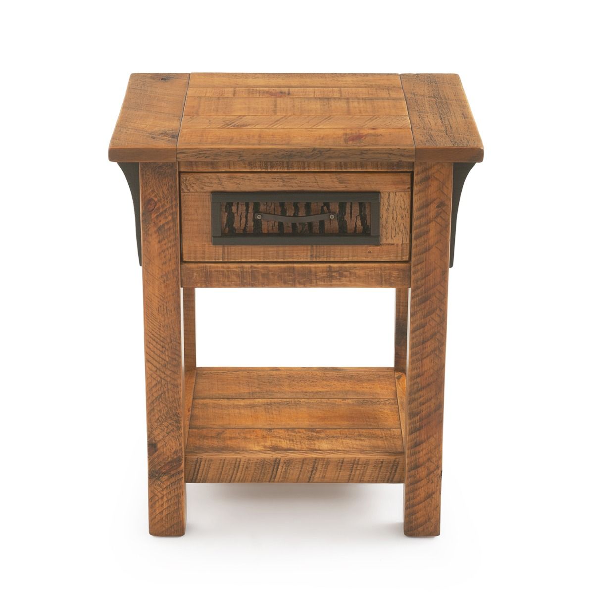 AUTUMN FOREST RUSTIC 1 DRAWER BARNWOOD NIGHTSTAND