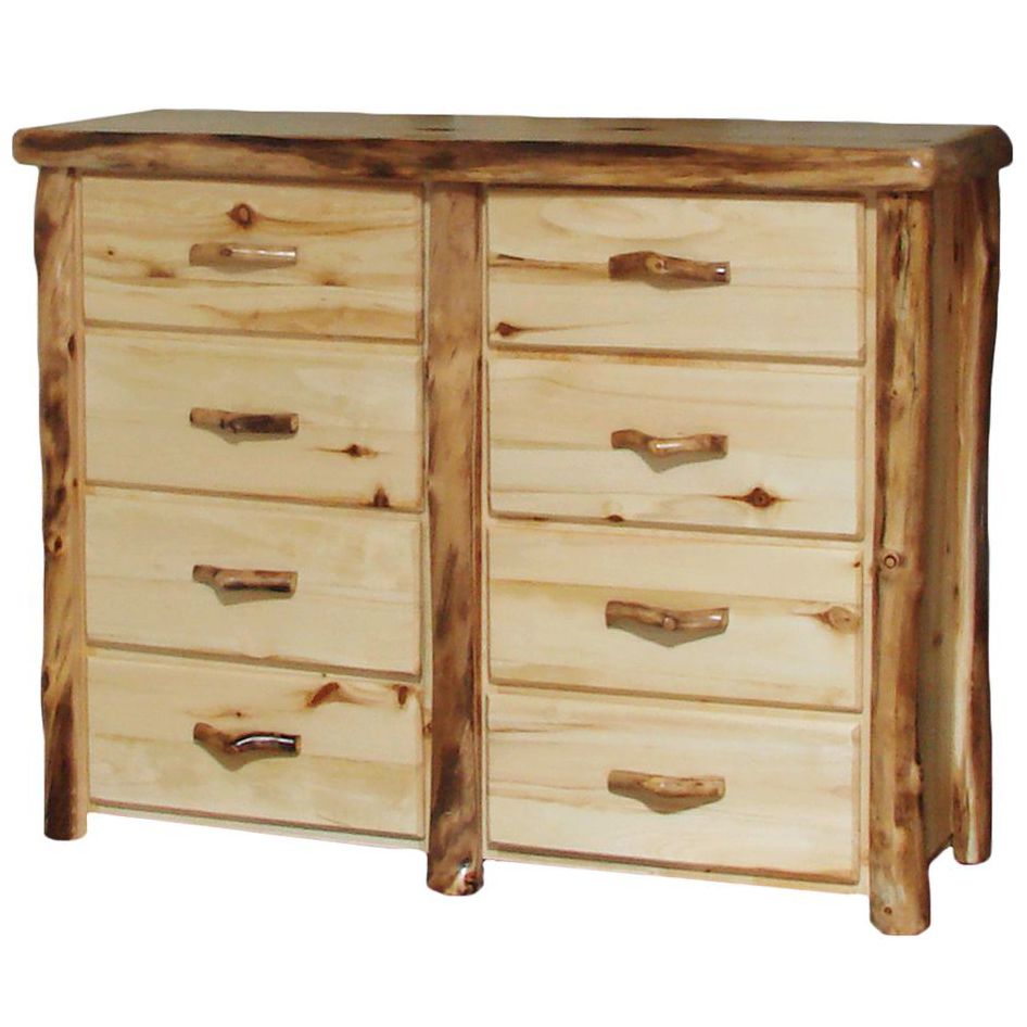 BEARTOOTH ASPEN 8 DRAWER LOG DRESSER