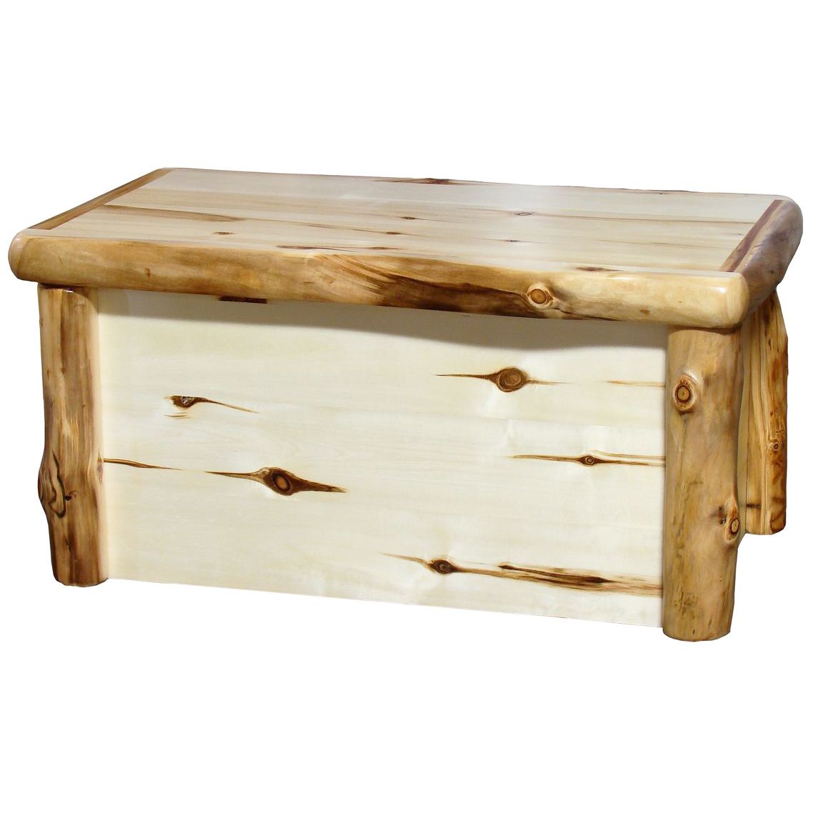 Woodland Creek Furniture Beartooth Aspen Log Hope Chest