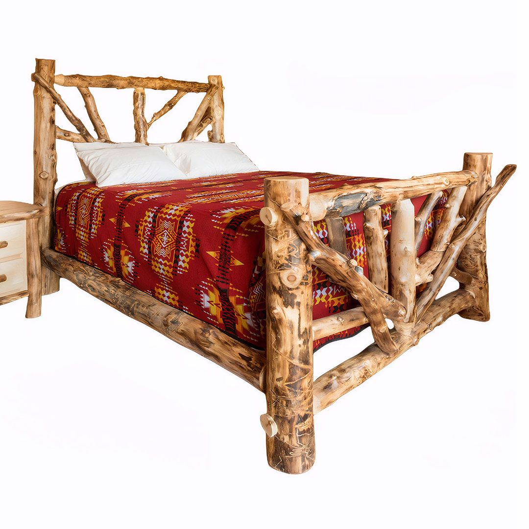 BEAVER CREEK ASPEN BROKEN BOW LOG BED