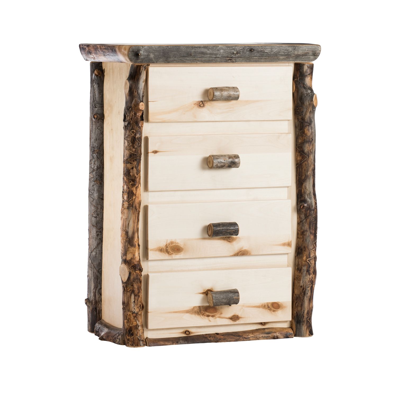 BEAVER CREEK ASPEN 4 DRAWER LOG CHEST