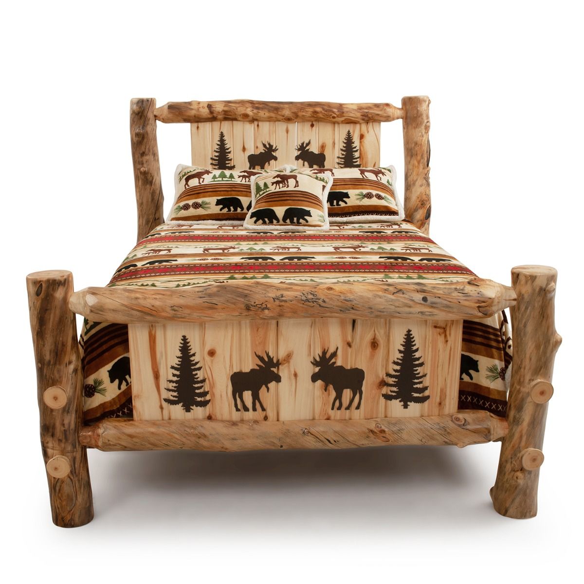 BEAVER CREEK ASPEN METAL SILHOUETTE PANEL BED