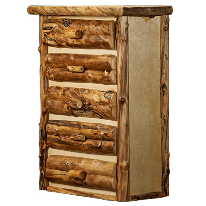 BEAVER CREEK ASPEN 5 DRAWER LOG CHEST