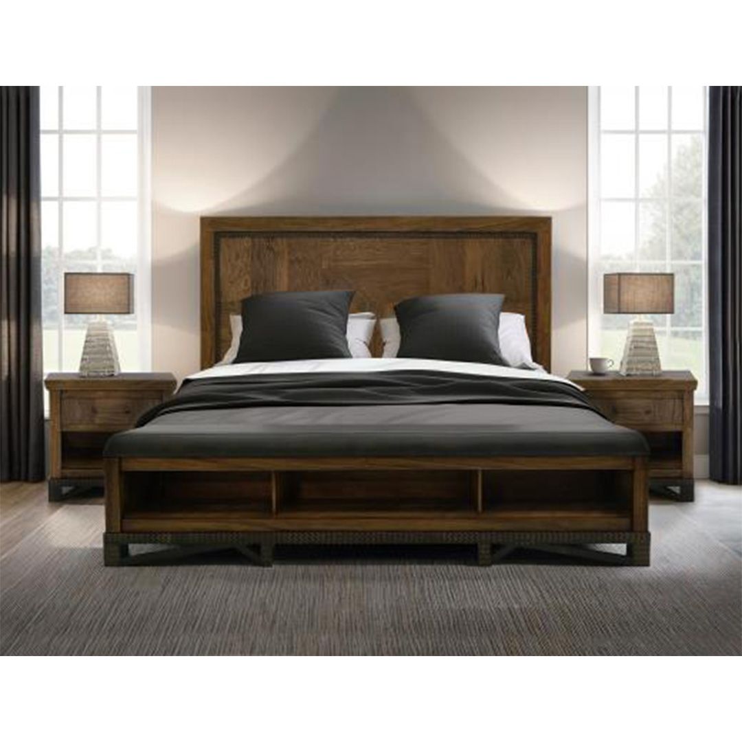 MODERN WALNUT NIGHTSTAND