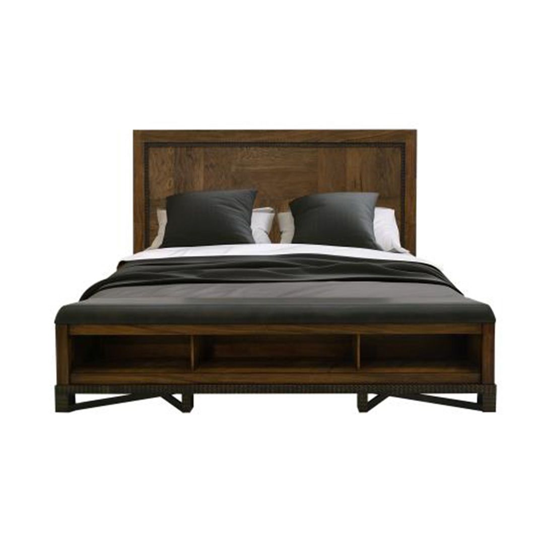 MODERN WALNUT BED