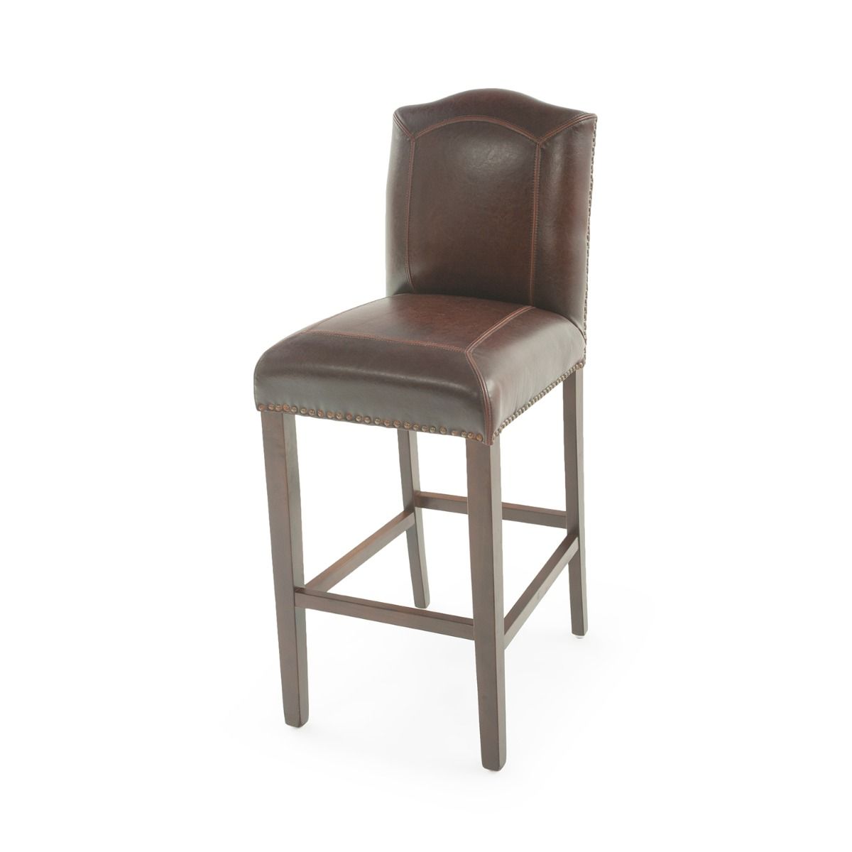 Elegant Bristol Leather Bar Stool