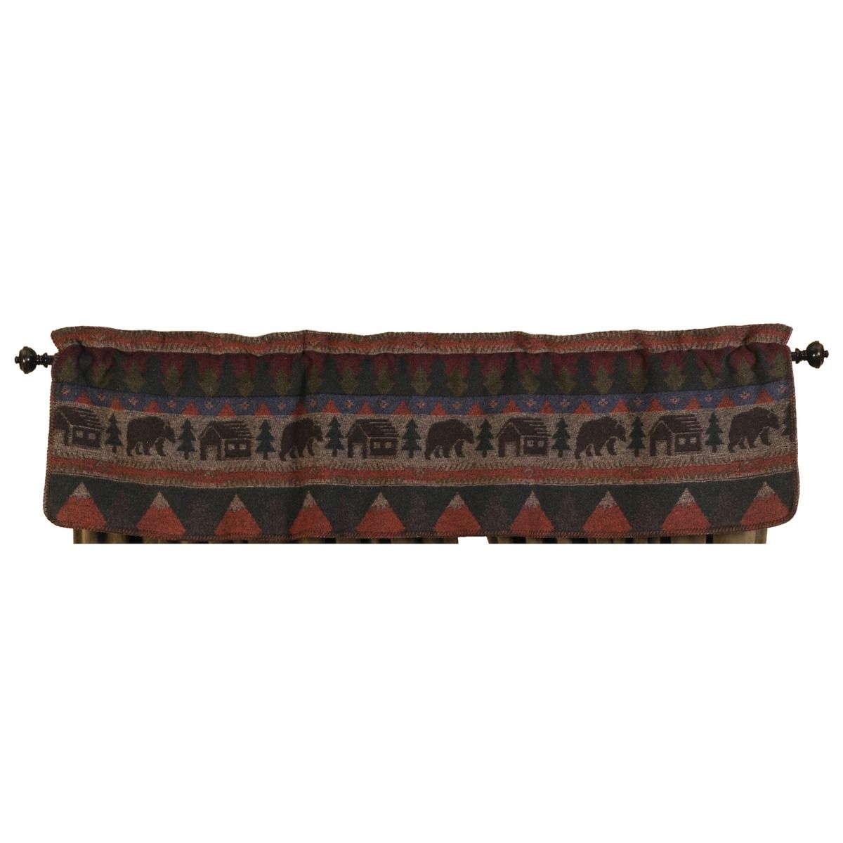 Woodland Creek Furniture Cabin Bear Valance