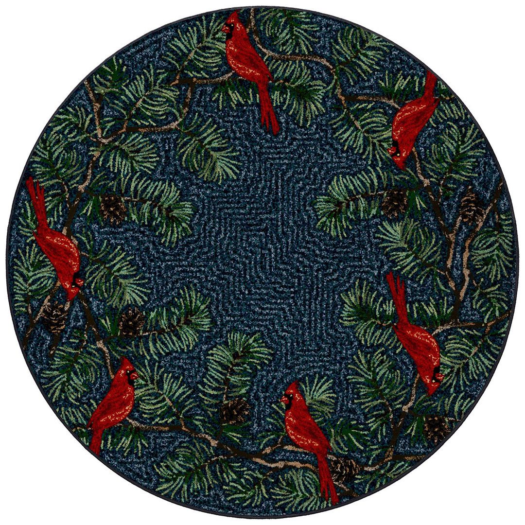 Cardinals Area Rugs - Cabin Rugs
