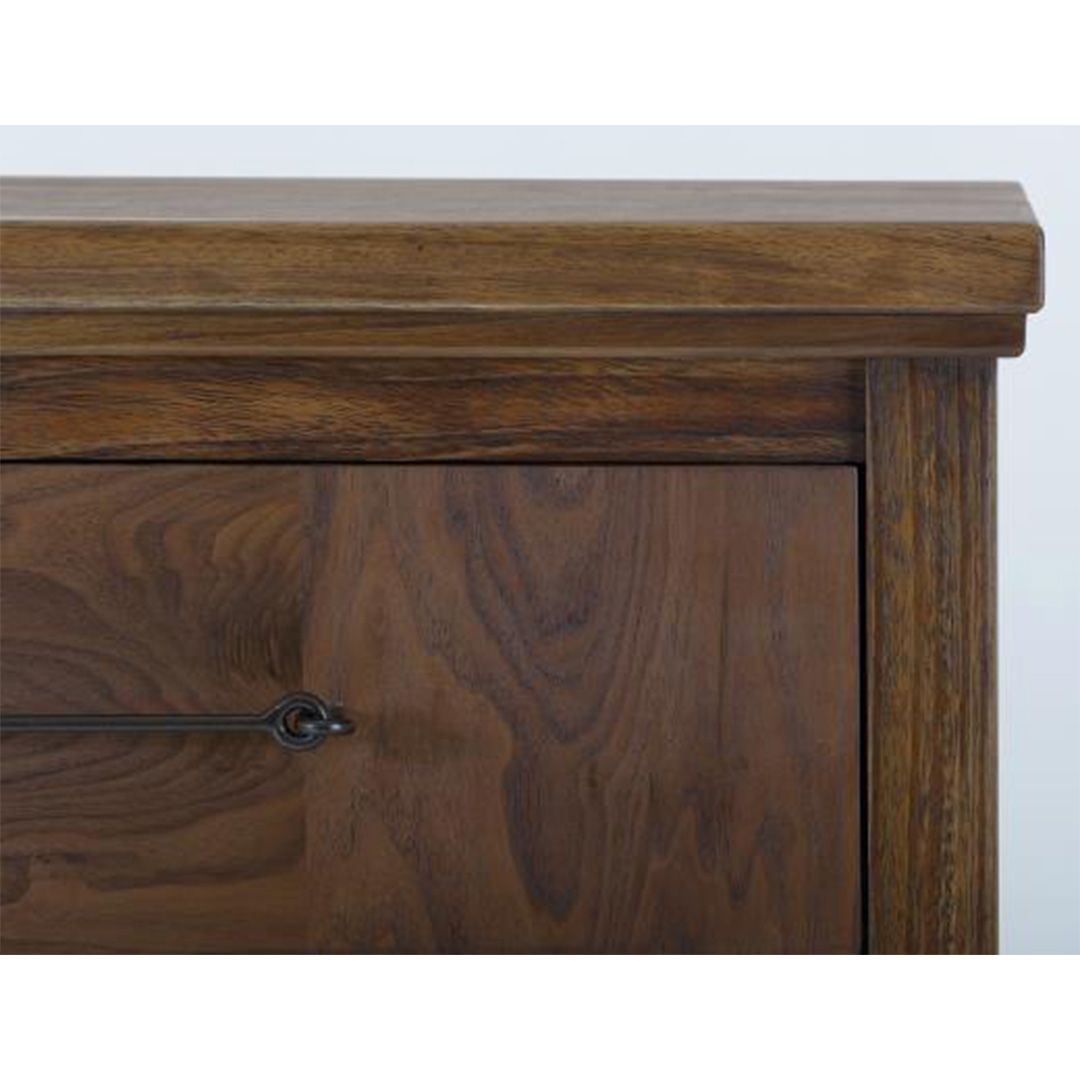 MODERN WALNUT 6 DRAWER WARDROBE DRESSER